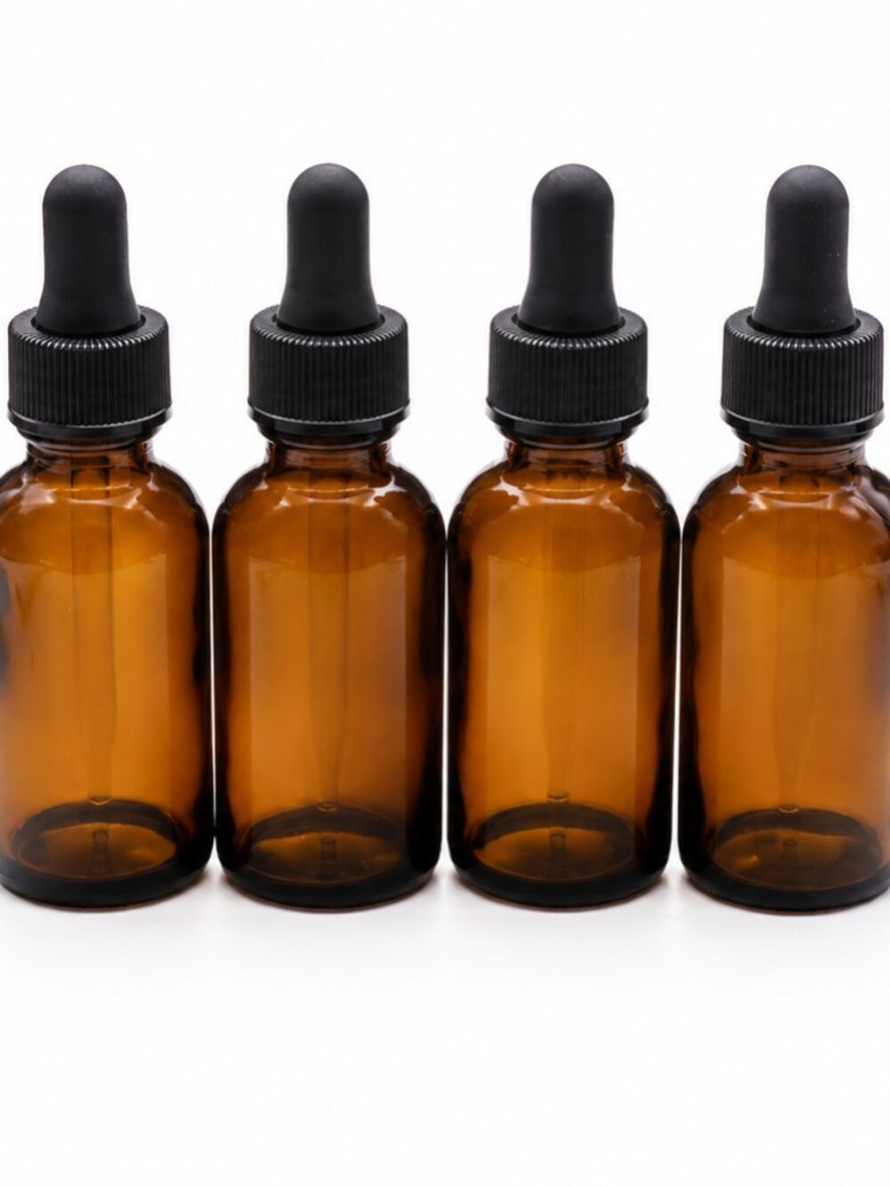 24 Pack 1 oz Amber Glass Bottles with Glass Droppers New